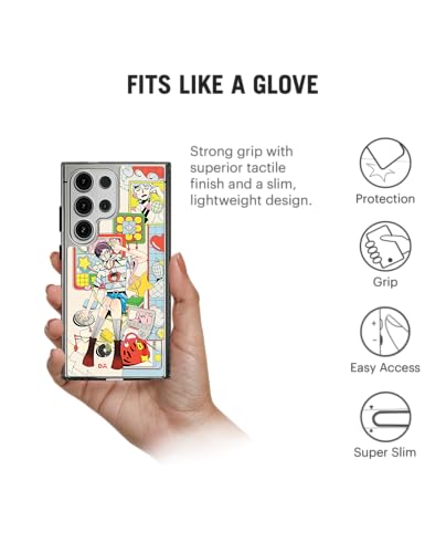 Image of DailyObjects Case for Samsung Galaxy S24 Ultra Stride 2.0 Wlk Man Beats Compatible with Magnetic Wireless Charging Slim Back Cover with Inner Magnetic Ring Shockproof