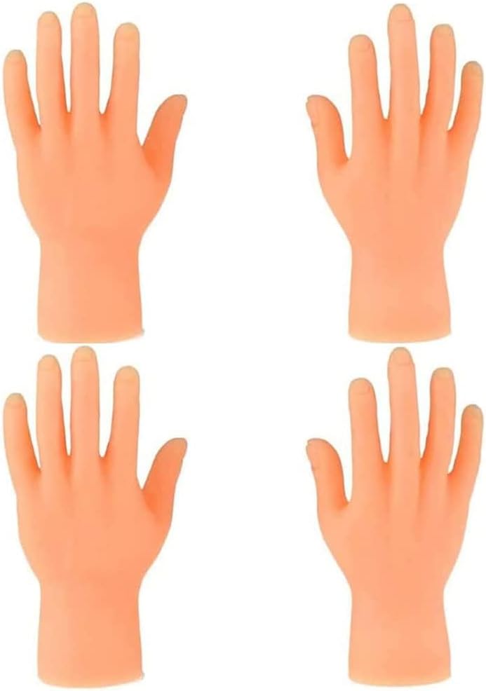 CreepyParty 2 Pairs Tiny Hands Miniature Finger Puppets Tiktok Toys