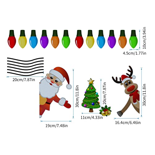 Decoraciones navideñas para coche reflectantes que cuidan tu pintura 5