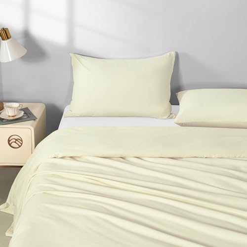 Image of 2 Pack Microfiber Zipper Pillowcases, Soft Comfortable Not Shrink Beige Pillow Case, Standard Pillow Cases Set of 2 (20x26 Inches)