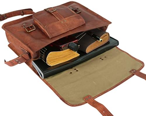 The Vintage Stuff Leather Travel Messenger Office Crossbody Laptop Briefcase College Satchel Computer Bag for Men and women 4 The Vintage Stuff Leather Travel Messenger Office Crossbody Laptop Briefcase College Satchel Computer Bag for Men and women