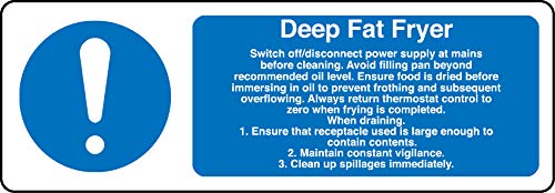 SRG -Deep Fat Fryer Waterproof Sign Board (Foam Board)
