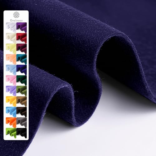 Image of Navy Blue Soft Felt Sheet, 36 inch x 36 inch, 1.6mm Thick Acrylic Felt Fabric | Premium Craft Felt for Sewing, DIY Projects, Decorations, Art, and School Projects
