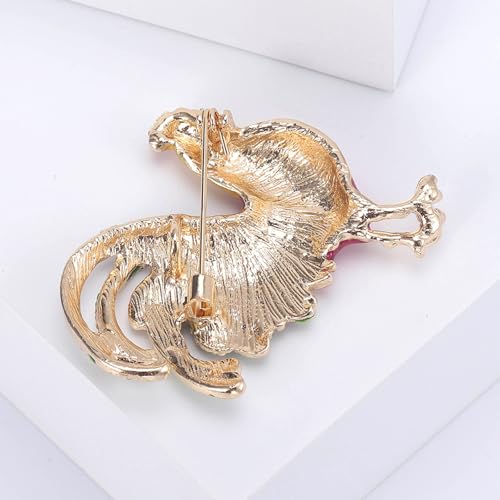 Image of Rhinestone /Enamel Animals Brooch and Pin for Women Elegant Animals Brooches Dress Accessories Birthday Gifts for Mom Wife