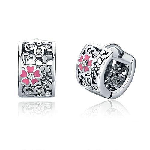 Boucles d'oreilles marguerite argent 925 anti-allergie oxydes transparents