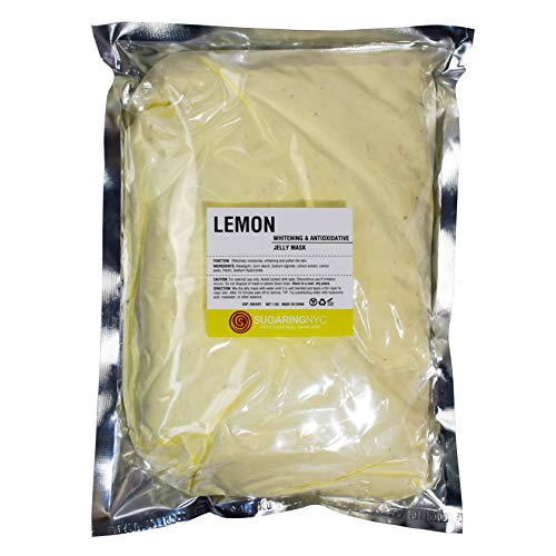 Lemon Vajacial Jelly Mask Skin Brightening Lemon Pieces Wholesale Refill 1kg 1 kilo Refill 2.2 lb