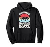 panthers make me happy you not so much panther lover retro felpa con cappuccio