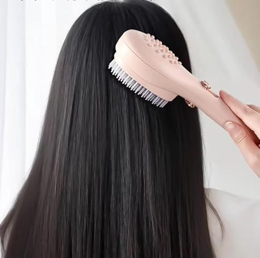 Image of Self-Cleaning Telescopic Hairbrush - One-Click Retractable Bristle Comb, Anti-Static Scalp Massager Brush for Hair Detangling, Styling & Care - 2-in-1 Hair & Scalp Tool for Women & Men (PACK OF 1) (Small)