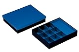 Farbe: blau / schwarz NIPS 111190136 VARIO-BOX mit variabler Innenaufteilung und Deckel, B 35,0 x T 28,5 x H 7,5 cm, blau/schwarz