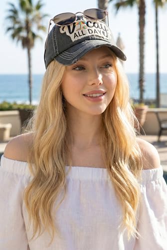 Image of Funky Junque Womens Baseball Cap Distressed Vintage Unconstructed Embroidered Dad Hat