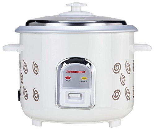 SOWBAGHYA Rice Cooker, White, 1.2L