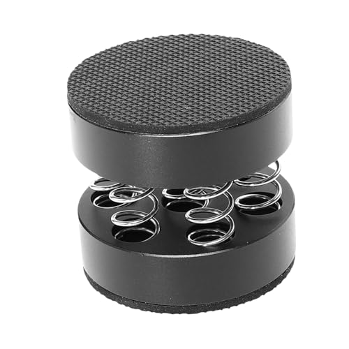 Pies amplificador Uonlytech aluminio negro resorte almohadillas alta fidelidad