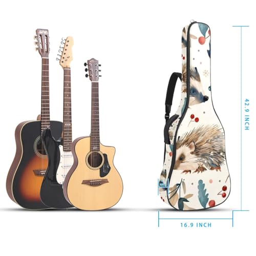 Housse guitare acoustique 109cm imperméable légère style hérisson original