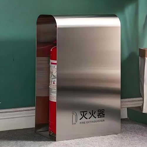 Stainless Steel Arc Fire Extinguisher Bracket - Stylish Floor Stand Holder for Home, Kitchen, Office, Hotel & Restaurant - Fits Two 4-5 kg Extinguishers, Elevate Your Space