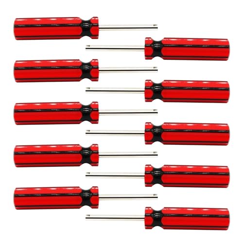 Image of C-HORSE 10 Pcs Valve Core Removal Tool - Screwdriver Valve Stem Core Remover 6523339 for Car, Motorcycle, Truck & Bike Tire Repair - Universal Fit, Easy Grip Handle, Automotive Tool Kit
