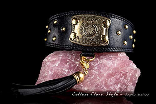 leather sighthound collars