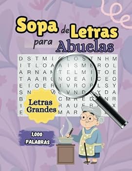 Paperback Sopa de Letras para Abuelas: 50 Buscapalabras (Spanish Edition) [Spanish] Book