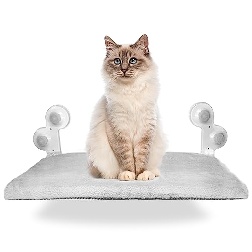 Katzenhängematte Fürs Fenster – Mit Saugnäpfen, Bis 22 Kg Belastbar | Klappbar, Waschbar & Platzsparend Für Katzen