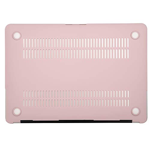 Mosiso Plastic Hard Shell Case & Keyboard Cover Skin & Screen Protector Only Compatible With Macbook Air 11 Inch (Models: A1370 & A1465), Rose Quartz #TOP6