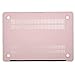 MOSISO Plastic Hard Shell Case & Keyboard Cover Skin & Screen Protector Only Compatible with MacBook Air 11 inch (Models: A1370 & A1465), Rose Quartz