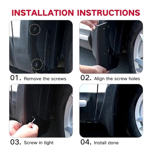 Guardabarros para coche Tesla Model Y 2022 2023: Accesorios de protección exterior 6