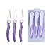 Pinkiou Eyebrow Shapers Razor Set Depilación Facial AfeitadoTipo plegable Herramienta de modelado de cejas (paquete de 3)