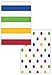 Rainbow Stripes and Polka Dots 2-Sided Luncheon Napkins - 16pc