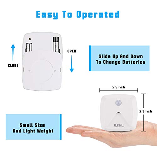 Stick-On Motion Sensor Lights, Warm White Led Night Light, Stick-Anywhere Stair Lights, Closet Light, Battery Operated Wall Light For Kitchen, Hallway, Bedroom, Bathroom, Stairs, 6-Pack #TOP2