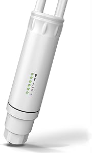 Outdoor WiFi Extender High Power Outdoor Access Point with PoE, Dual Band 5GHz 2.4GHz 1200Mbps Outdoor WiFi Range Extender Signal Booster WiFi Repeater with Ethernet Port, IP66 Weatherproof