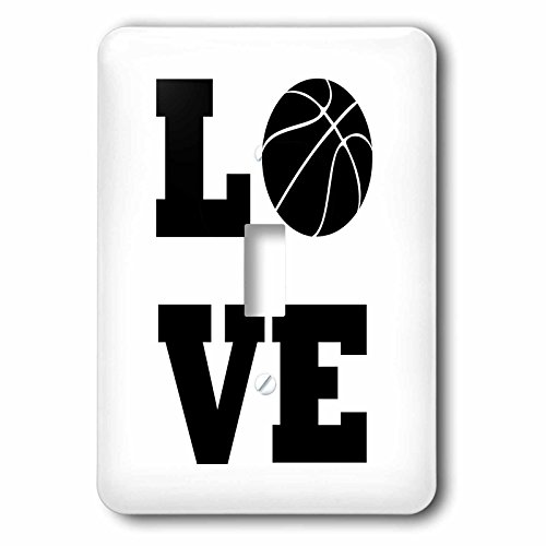 Interrupteur Love Basketball 3dRose lsp_240352_1 simple à bascule - 2