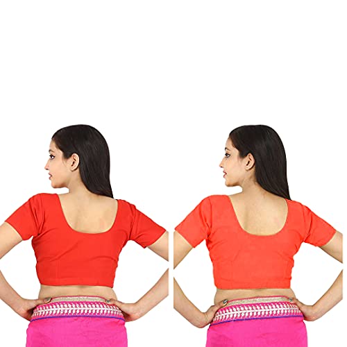 Image of Namita Women's Rubia Cotton Solid Half Sleeve Blouse