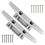 Miayaya 4 inch Boat Cleat Dock Cleat Open Base Boat Cleat 316 Stainless Steel Boat Mooring Accessori