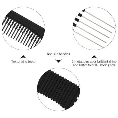 4 Peines para Cabello Rizado con Mango Colorido miniatura 7