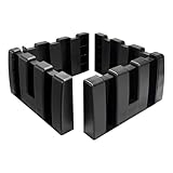 FSTURIOS 4 PCS Multipurpose Cargo Organizer Blocks, Plastic Trunk Storage Organizer Blocks for Felt Carpet, Space Saving Cargo Trunk Divider Adjustable Blocks for Truck SUV Van