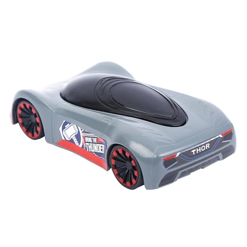 Image of SKOODLE Marvel Pull-Back Hyper Car for Kids - Thor Edition, Marvel Inspired Toy Cars with Sturdy and Long-Lasting Construction, Enhances Motor Skills and Fun Vehicle Toy for Gifting - Blue