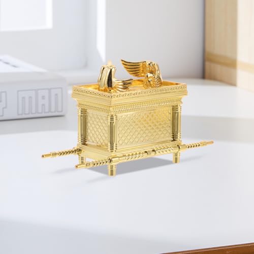 Mini Arca de la Alianza Modelo Dorado 9.5x6x3.5 cm Decoración Religiosa miniatura 7