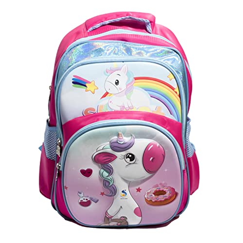 Image of Cute Cartoon Schoolbag Backpack Unicorn Backpack Bookbag for Girls Boys 3 to 6 years