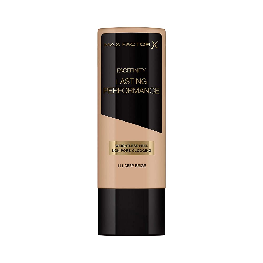 6 x Max Factor Lasting Performance Weightless Feel Foundation 111 Deep Beige