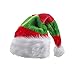 Unisex Adults Christmas Tree Hat Plush Velvet Santa Cap - Adult Christmas Man Women Xmas Red Green Novelty Hat Party Plush Headwear