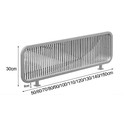 Clôture basse de 30 cm en ferronnerie dorée de salle à manger - 3