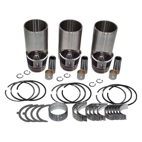 Kit de reconstrucción D850 SIN juntas de válvulas. Compatible con motores Kubota B1550HST, B6200D y B6200E. Tractor KH35. Compatible con miniexcavadoras.