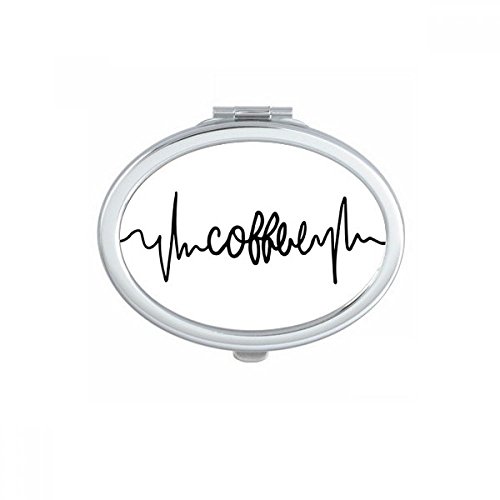 Miroir de maquillage compact portable ovale petit format pour sac à main - 2