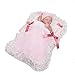 Zwillinge wiedergeborene Babypuppen Handgemachte lebensechte realistische Silikon-Vinyl-Babypuppe Weiche Simulation 10 Zoll 26 cm können ins Wasser Sein, Mädchen