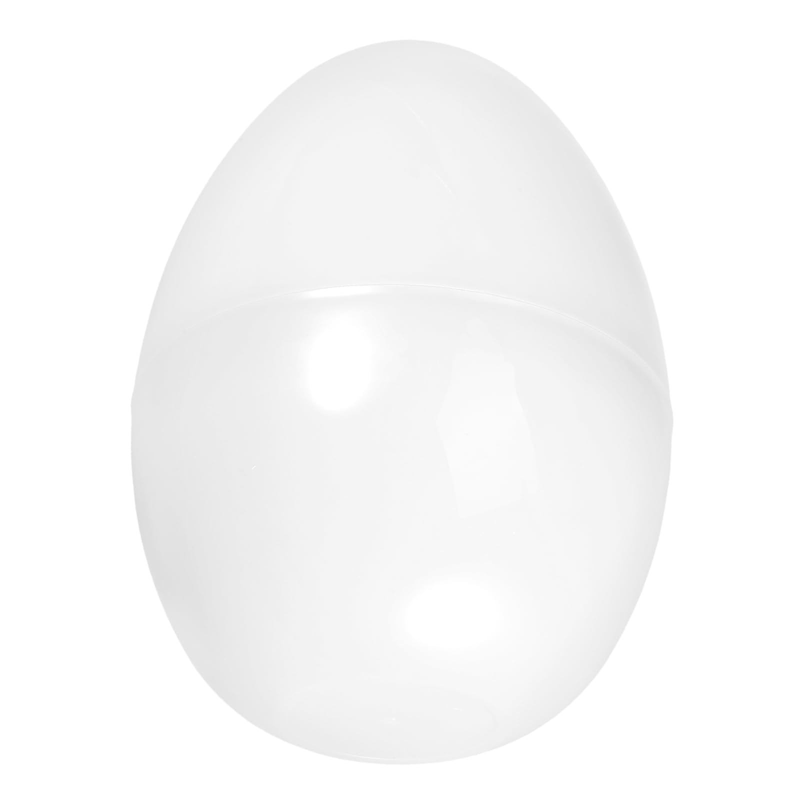 LOGOFUN Large Fillable Easter Eggs Refillable Egg Shape Storage Ornament for DIY Candy Festive Celebration Party Supply - White 30x20cm