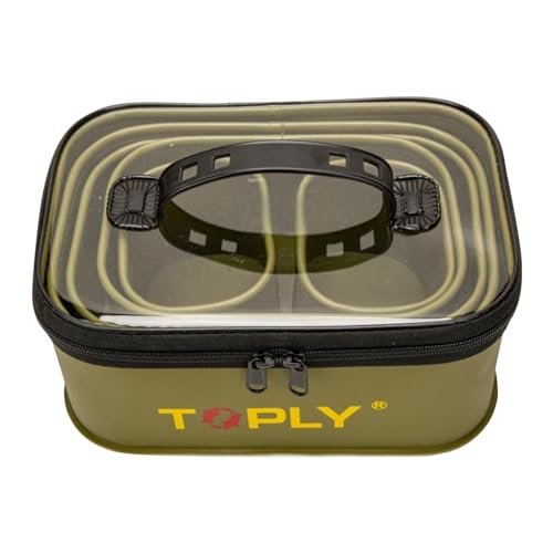 Custodia per mulinello per canna da pesca custodia portatile in EVA per riporre attrezzatura da borsa impermeabile per in acqua salata campeggio attività allaperto Set 6