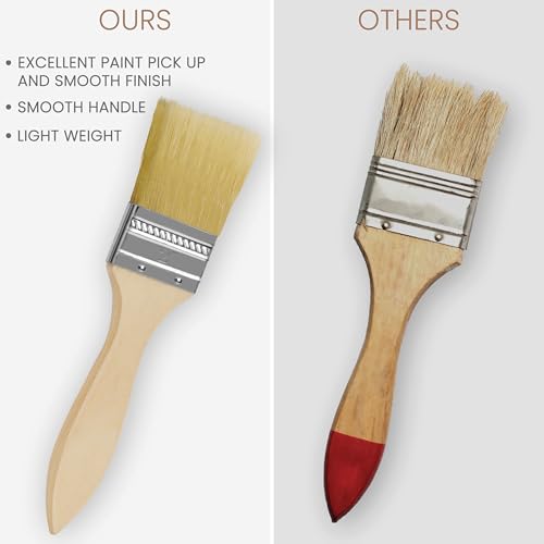 Kurtzy Chip Paint Brushes (20 Pack) - 5.08, 3.81, 2.54 and 1.27cm (2, 1.5, 1 and 0.5 inch) Sizes - Professional Wooden Handle Paintbrush Set for Paint, Stains, Varnishes, Glues and Home DIY 4 Kurtzy Chip Paint Brushes (20 Pack) - 5.08, 3.81, 2.54 and 1.27cm (2, 1.5, 1 and 0.5 inch) Sizes - Professional Wooden Handle Paintbrush Set for Paint, Stains, Varnishes, Glues and Home DIY - Image 4