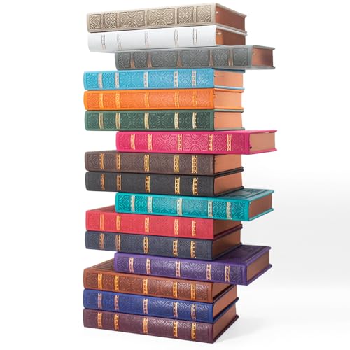 VICTORIA'S JOURNALS Caderno de couro sintético vintage forrado com capa dura para viagem, diário de