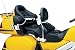 Kuryakyn 8990 Motorcycle Accessory: Adjustable Padded Driver Backrest with Rear Mounted Storage Pouch for 2001-10 Honda Gold Wing GL1800 Motorcycles, Chrome