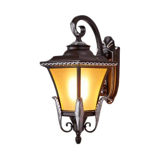 Applique extérieure étanche culot E27 double compatibilité lanterne murale en verre