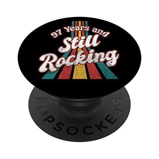 97 cumpleaños 97 años y todavía mecedora 97 años retro PopSockets PopGrip Intercambiable
